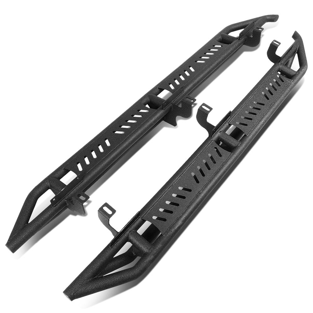 76&quot; Steel Girder Black Running Board Nerf Bar For 18+ Jeep Wrangler JL 4Dr