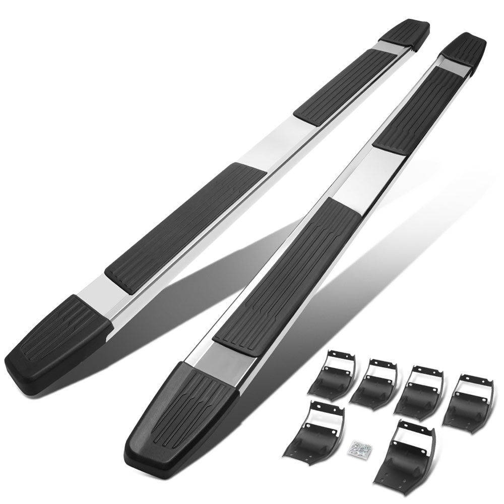 80" Metallic Flat Straight Running Board For 15+ F-150 P552 P702 Extended Cab