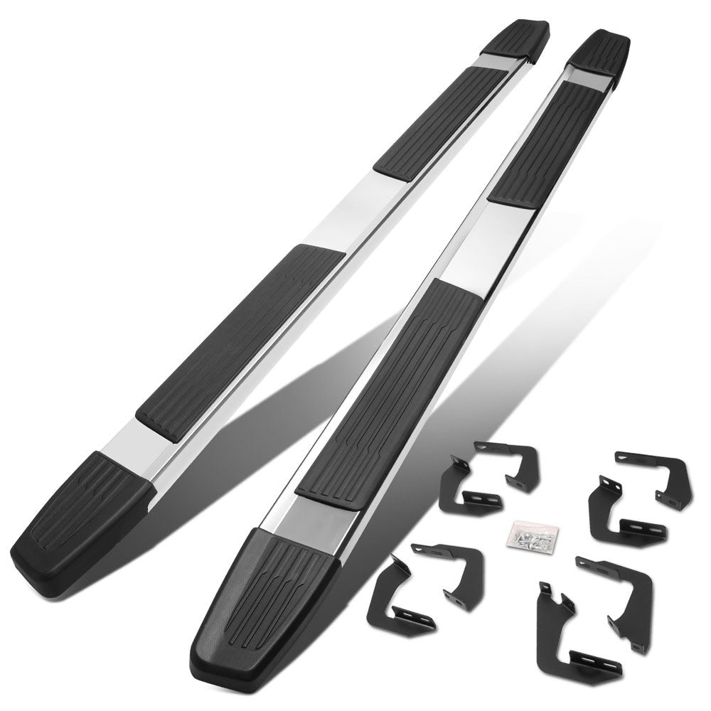 Flat Step/5.25 Cap Metal Running Board Nerf Bar For 07-21 Tundra XK50 Crew Cab