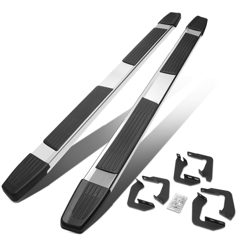 Flat Step/5.25 Cap Metal Running Board Nerf Bar For 07-21 Tundra Extended Cab