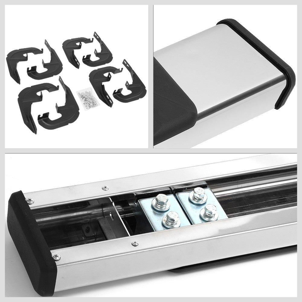 Flat Board Slant Metal Running Board Nerf Bar For 19+ Silverado/Sierra Crew Cab