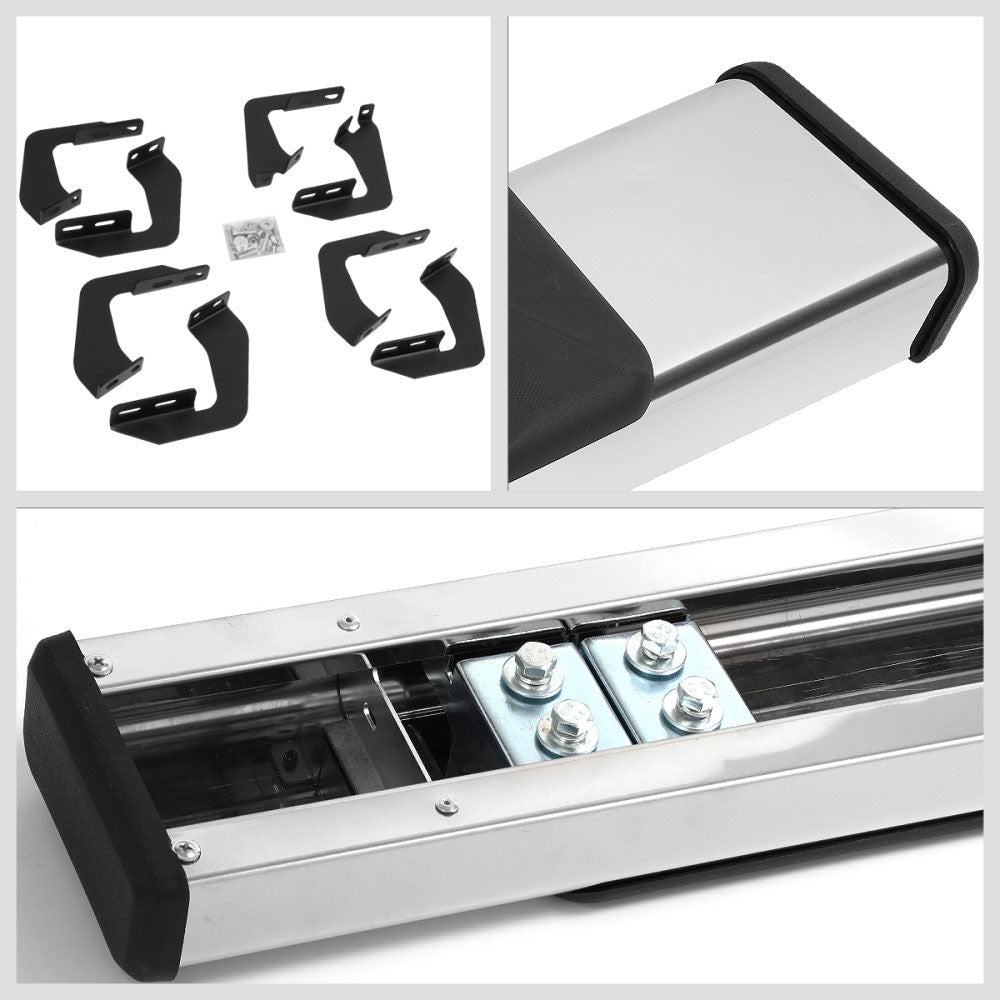 Flat Cross Pad Metal Running Board Nerf Bar For 07-21 Tundra XK50 Crew Cab