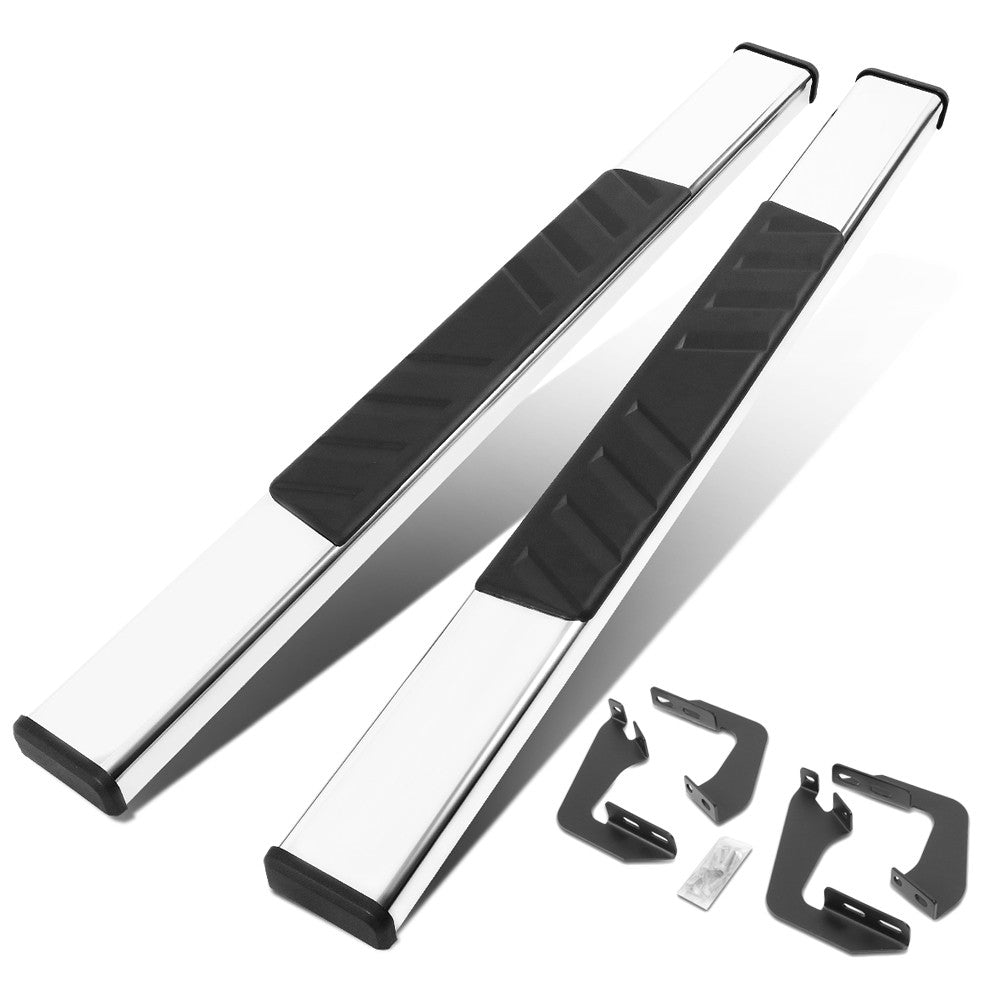 Flat Cross Pad Metal Running Board Nerf Bar For 07-17 Tundra XK50 Standard Cab