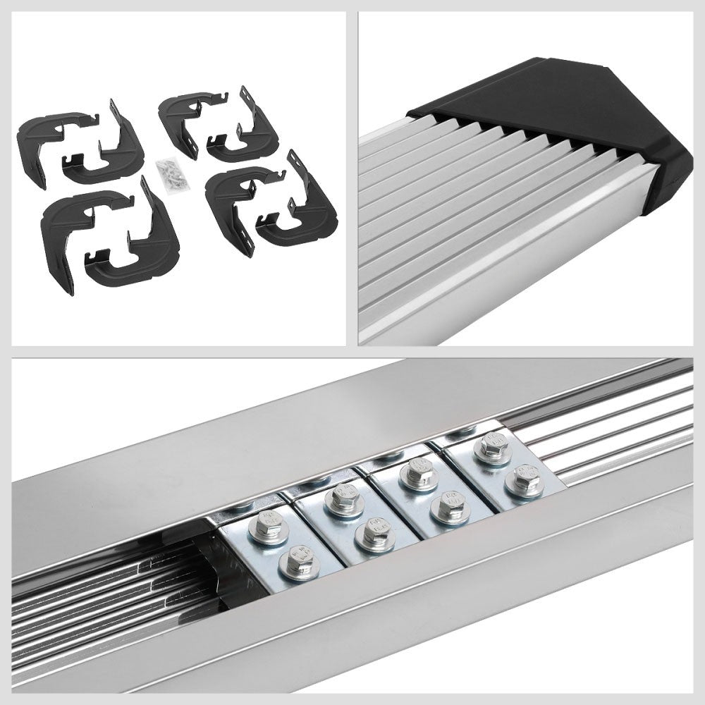Pleated Metal Running Board Nerf Bar For 19+ Silverado/Sierra 1500 Crew Cab