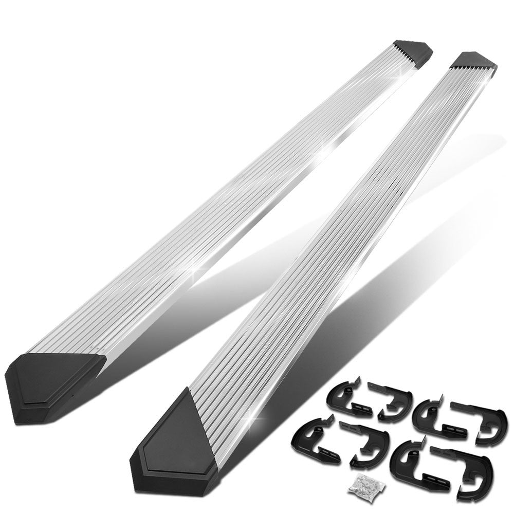 Pleated Metal Running Board Nerf Bar For 04-14 Ford F-150 Crew Cab