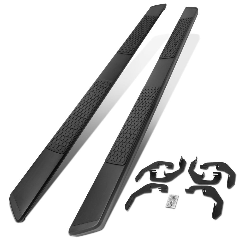 Honeycomb 2 Pad Black Running Board Nerf Bar For 07-18 Sierra 1500 Extended Cab