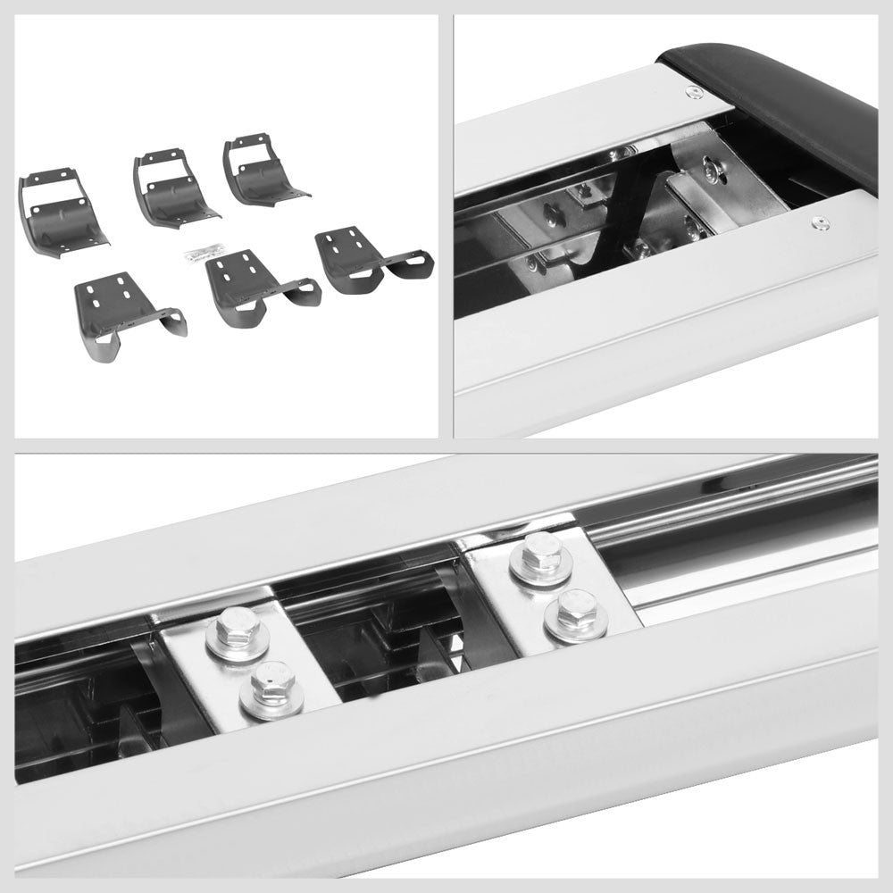 Metallic Honeycomb Slant Cap Running Board For 15+ F-150 P552 P702 Extended Cab