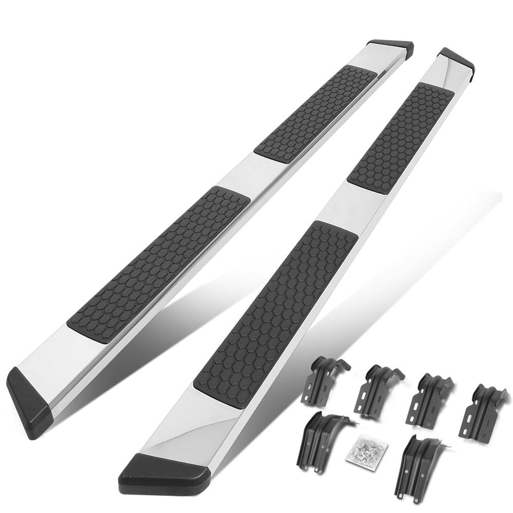 90" Metallic Honeycomb Running Board For 99-16 F250-F550 Super Duty Crew Cab