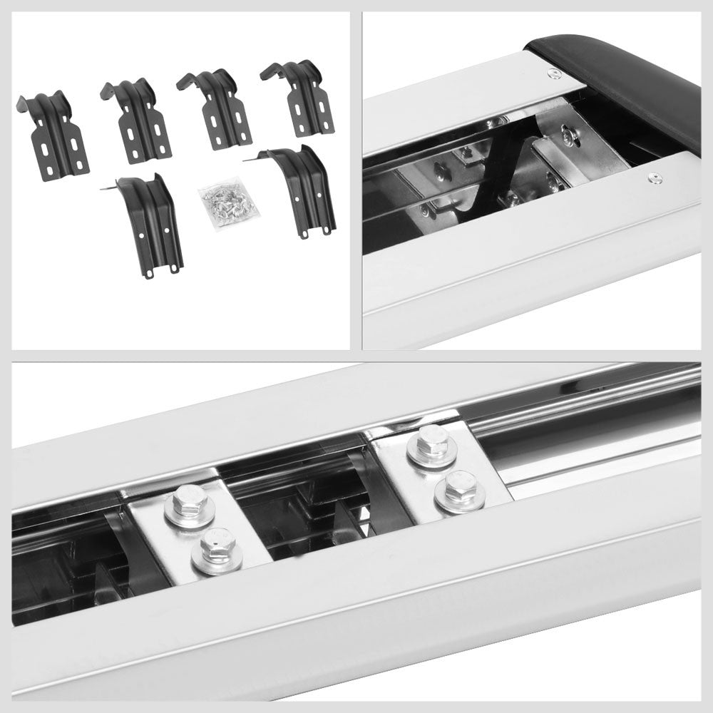 90" Metallic Honeycomb Running Board For 99-16 F250-F550 Super Duty Crew Cab