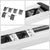 80" Flat Honeycomb 2 Pad Metal Running Board Nerf Bar For 09-18 Ram Extended Cab