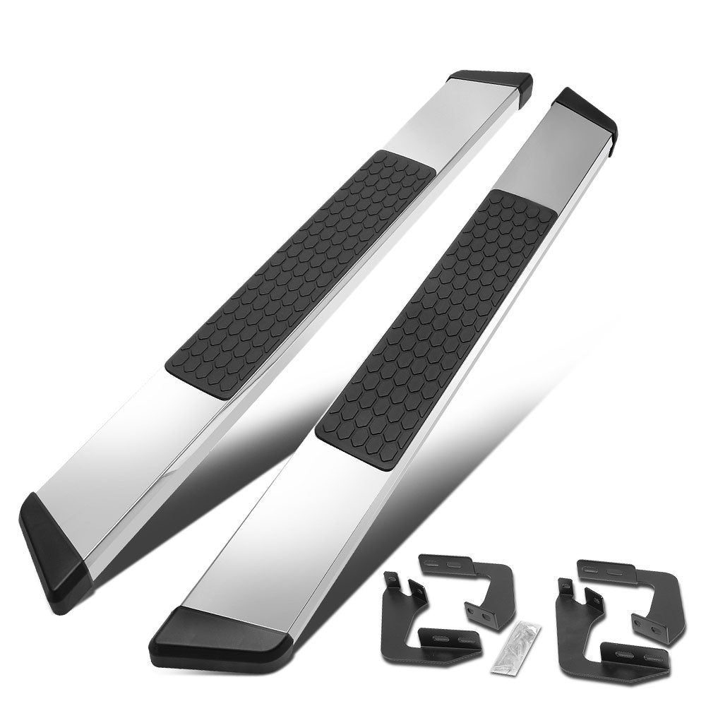 Honeycomb Slant Pad Metal Running Board Nerf Bar For 07-17 Tundra Standard Cab