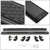 Black Rocker Panel Mount Running Board Step Bar For 07-18 Jeep Wrangler JK 4DR