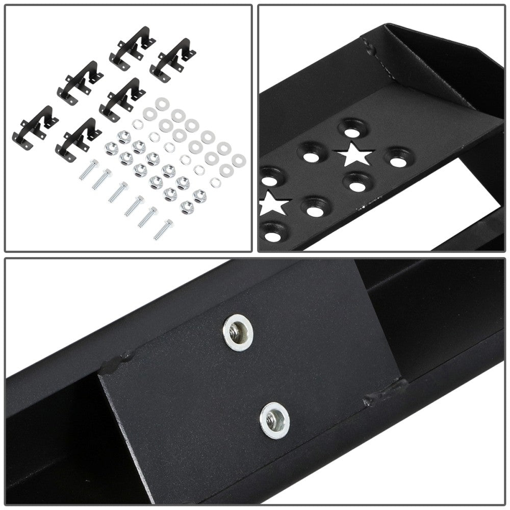 Black Lower Cleat Steps Running Boards For 15+ F-Series P552 P702 P558 CrewCab