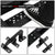 Black Lower Cleat Steps Running Boards For 15+ F-Series P552 P702 P558 CrewCab