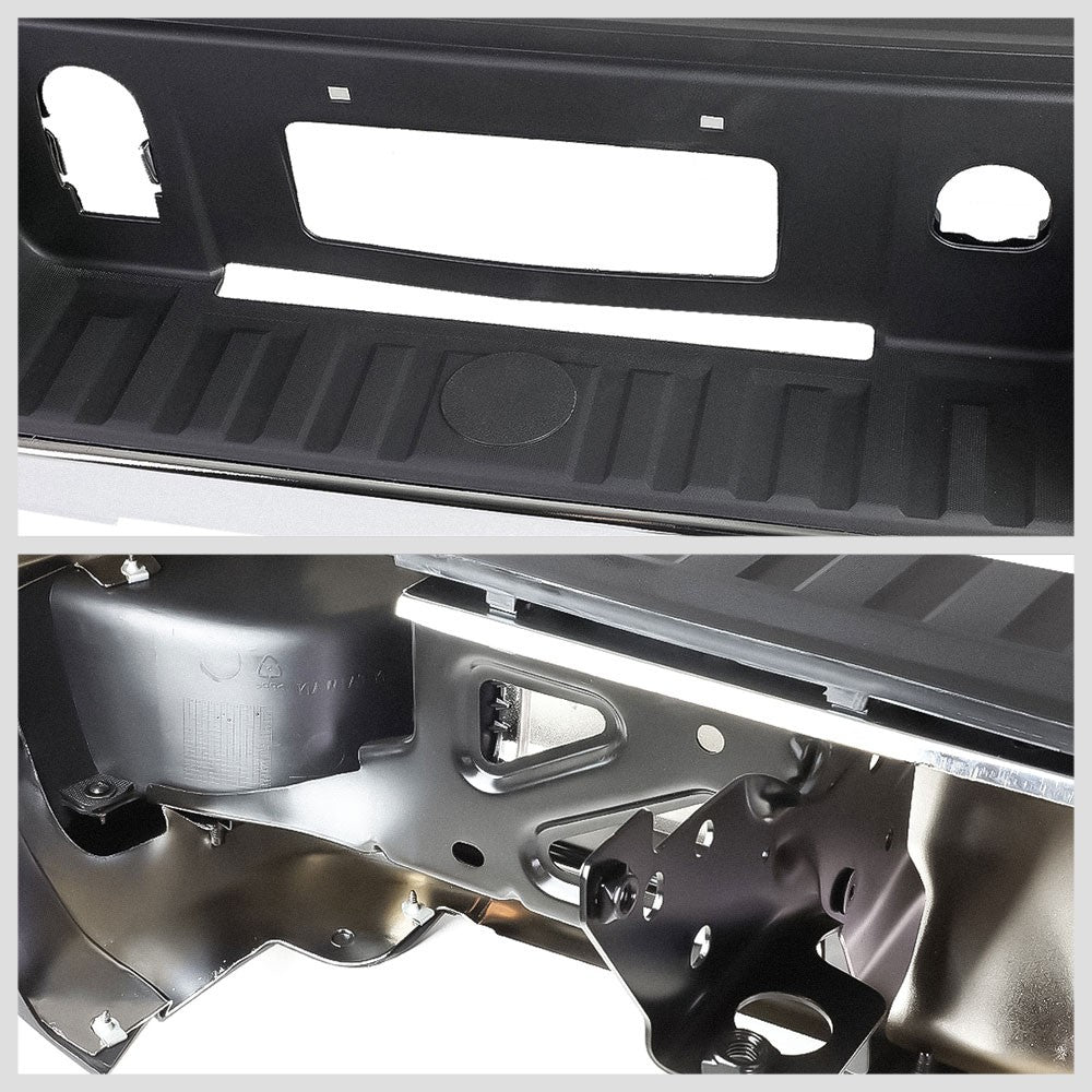 Chrome Rear Corner Step Bumper w/ Parking Sensor Hole For 14-18 Silverado 1500
