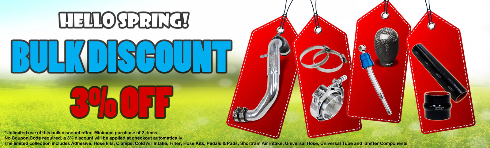 3% OFF Bulk Purchase Discount