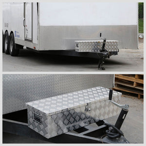 30"x13"x10" Chrome Aluminum Pickup/Trailer Trunk Bed Storage Tool Box BFC-TLBOX-TY1-30-ALU