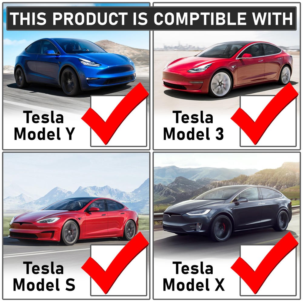 Red J1772 Female Charger Connector Charging Adapter Tesla Model 3/S/X/Y BFC-CHADT-01-RD