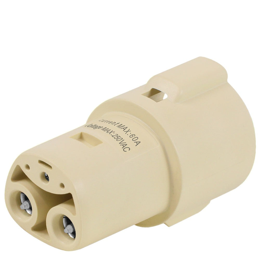 White J1772 Female Charger Connector Charging Adapter Tesla Model 3/S/X/Y BFC-CHADT-01-WH