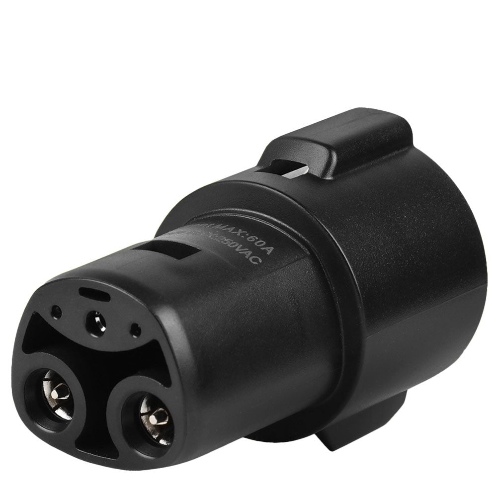 Black J1772 Female Charger Connector Charging Adapter Tesla Model 3/S/X/Y BFC-CHADT-01-BK