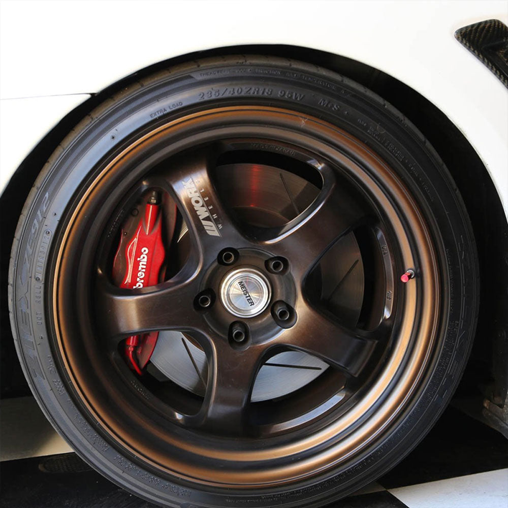 71-R-059-RD BFC 4PCs Universal Hexagonal Ring Style Red Tire Wheel Rim Valve Air Stems Cap