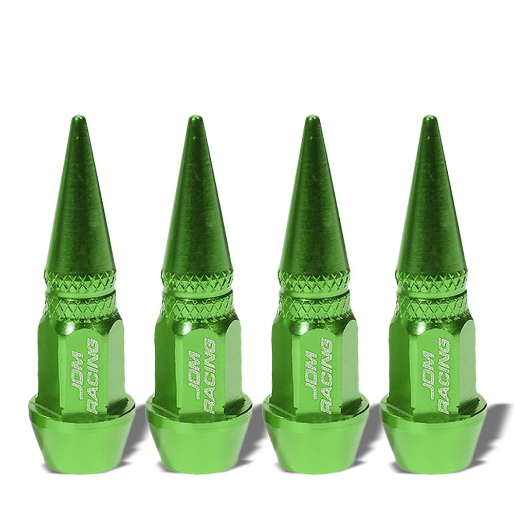 BFC Universal 45MM Height Green Spike Tire Wheel Rim Valve Air Stems Cap Cover
