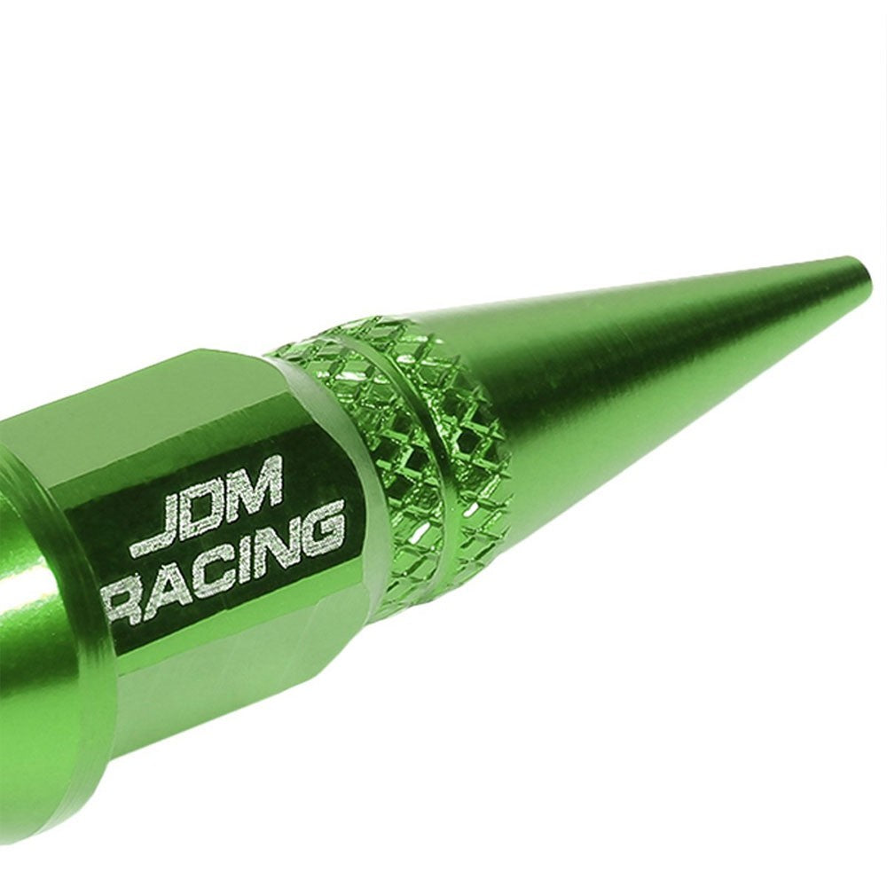 BFC Universal 45MM Height Green Spike Tire Wheel Rim Valve Air Stems Cap Cover