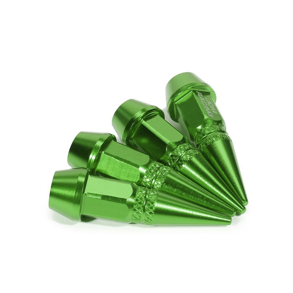 BFC Universal 45MM Height Green Spike Tire Wheel Rim Valve Air Stems Cap Cover