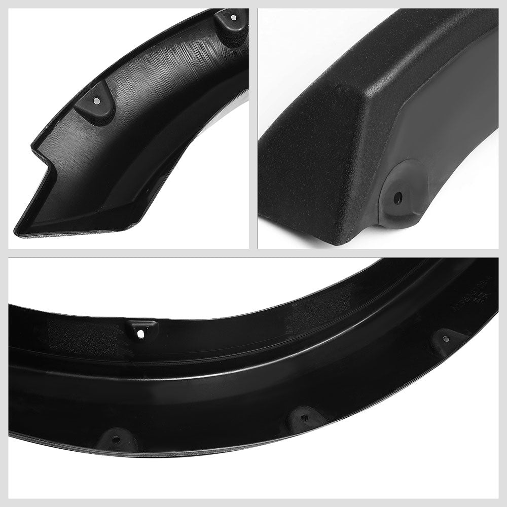 BFC-WFENDER-81009-MBK 4PCs Black Matte Pocket-Riveted Style Wheel Fender Flares For 09-23 Ram 1500