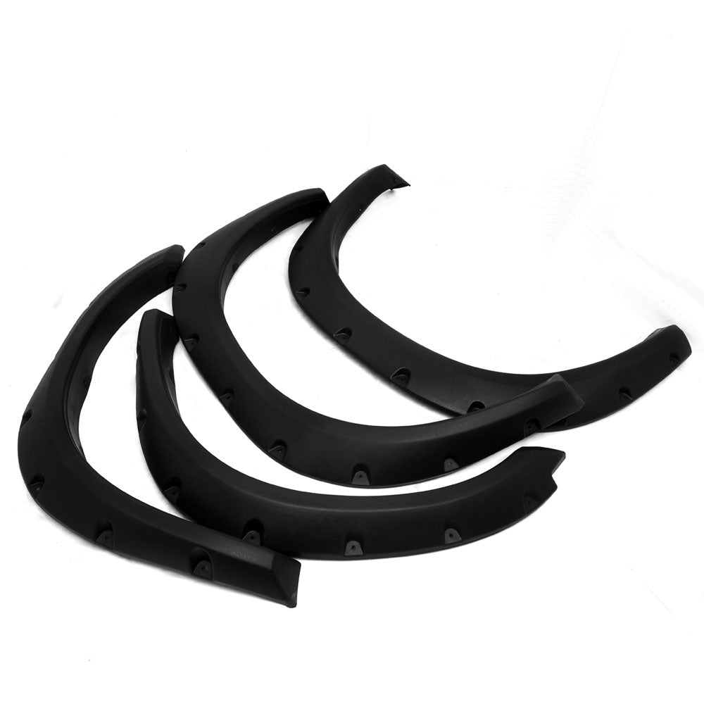 BFC-WFENDER-81009-MBK 4PCs Black Matte Pocket-Riveted Style Wheel Fender Flares For 09-23 Ram 1500