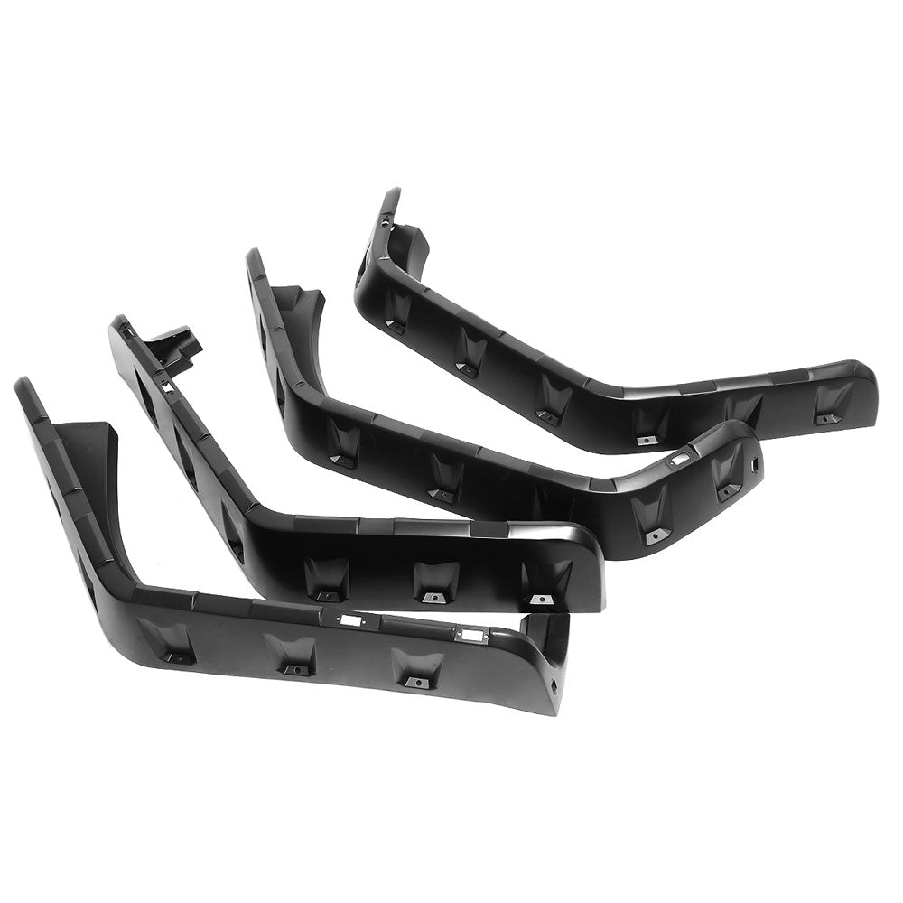 BFC-WFENDER-81011-MBK 4PCs Black Matte Pocket Style Wheel Fender Flares For 07-18 Jeep Wrangler JK
