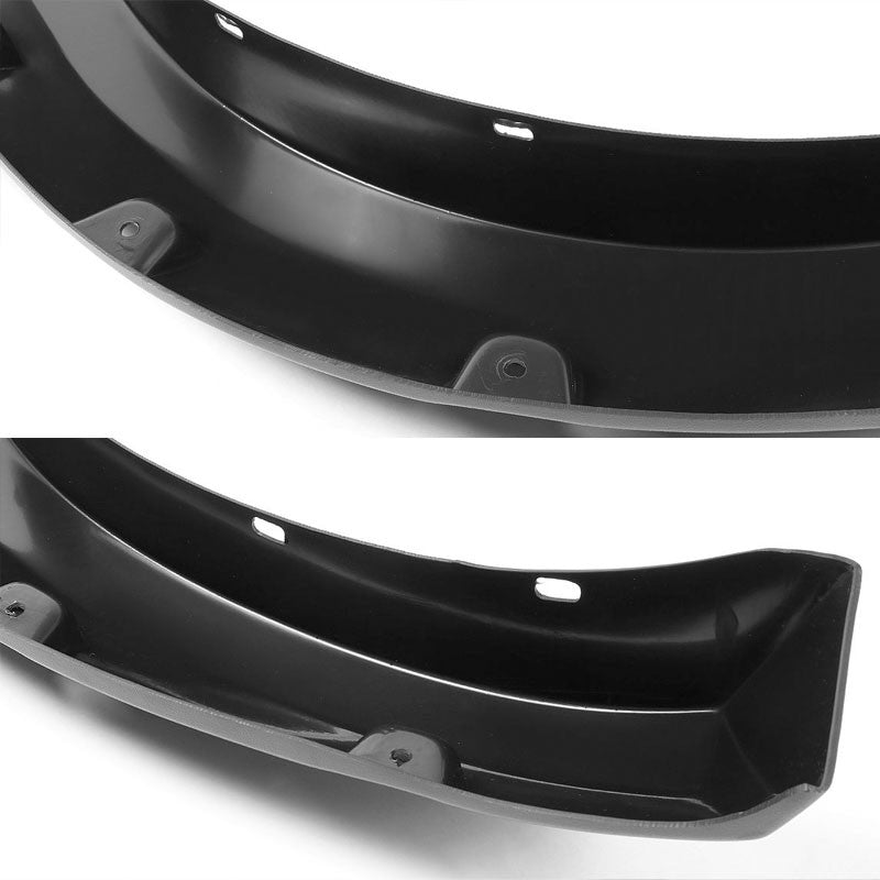 Matte Black ABS Pocket-Riveted Style Wheel Fender Flare Guard For 09-17 Ram 1500