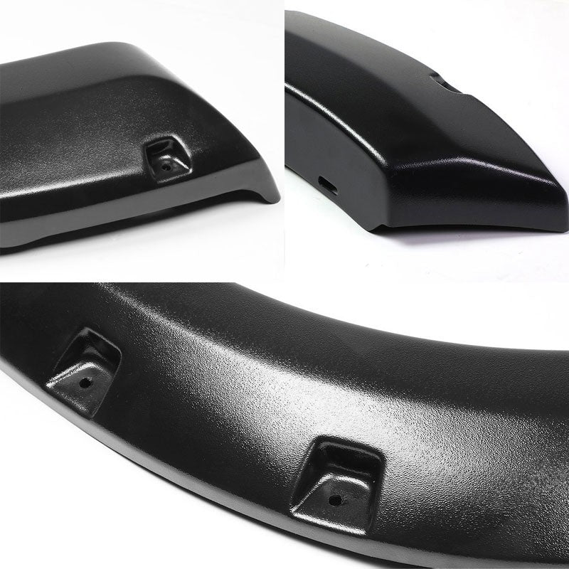 Matte Black ABS Pocket-Riveted Wheel Fender Flares For 11-16 F-250/F-350 SD