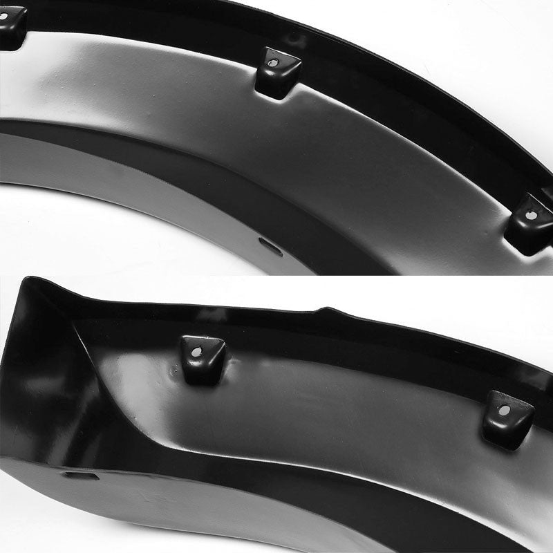 Matte Black ABS Pocket-Riveted Wheel Fender Flares For 97-07 F-250/F-350/F-450