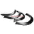 Glossy Black ABS Pocket-Riveted Wheel Fender Flares Guard For 93-11 Ford Ranger