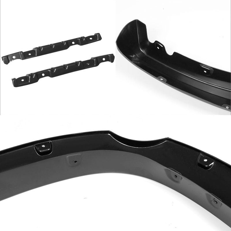 Black ABS Pocket-Riveted Style Wheel Fender Flares Guard For 14-17 Tundra