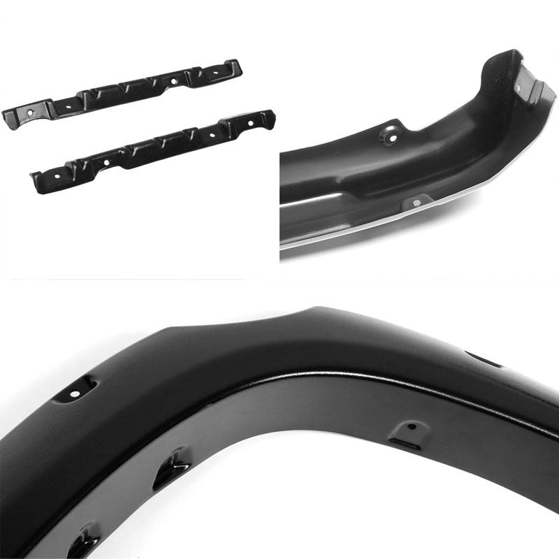 Matte Black ABS Pocket-Riveted Style Wheel Fender Flares Guard For 14-17 Tundra