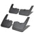 4PC Matte Black Molded Mud Flaps Guard For 15-18 F-150 W/Wheel Lip Moulding