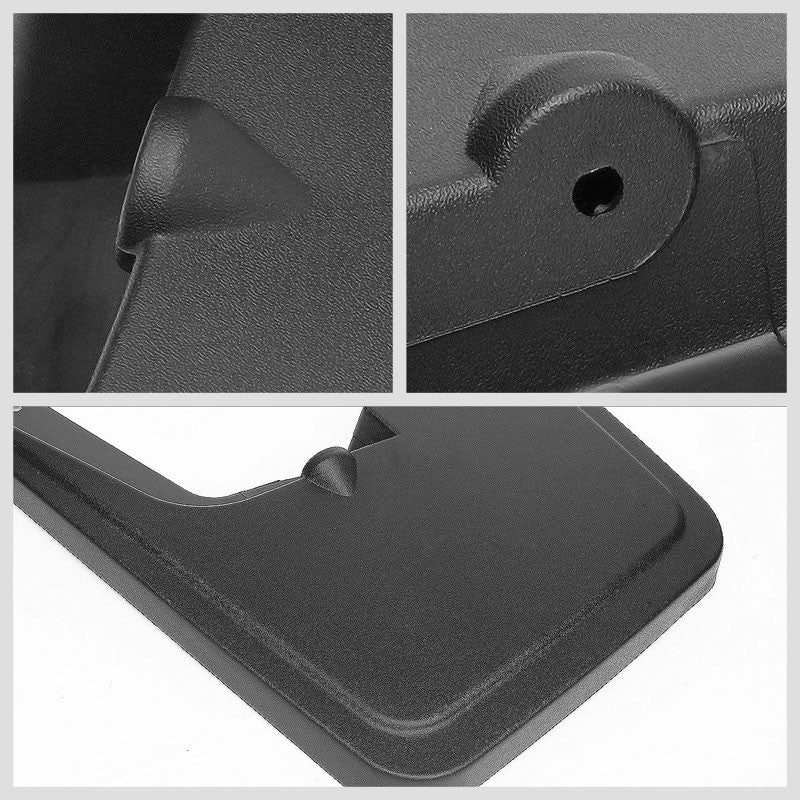 4PC Matte Black Molded Mud Flaps Guard For 15-18 F-150 W/Wheel Lip Moulding