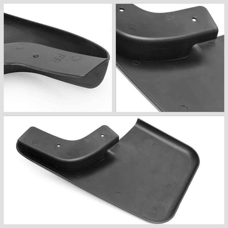 4PC Matte Black Molded 1/8" Mud Flaps Guard For 04-14 F-150 w/OE Fender Flares