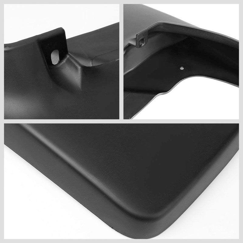 4PC Black Injection Molded 1/8" Wheel Mud Flaps Guard For 09-18 Dodge Ram Pickup