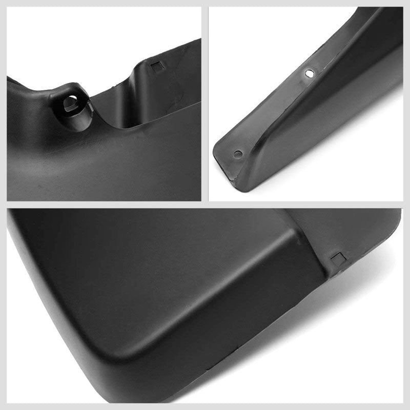 4PC Black Injection Molded 1/8" Wheel Mud Flaps Guard For 09-18 Dodge Ram Pickup