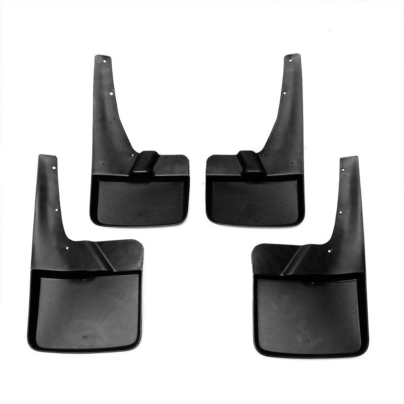 4PC Black Injection Molded 1/8" Wheel Mud Flaps Guard For 09-18 Dodge Ram Pickup