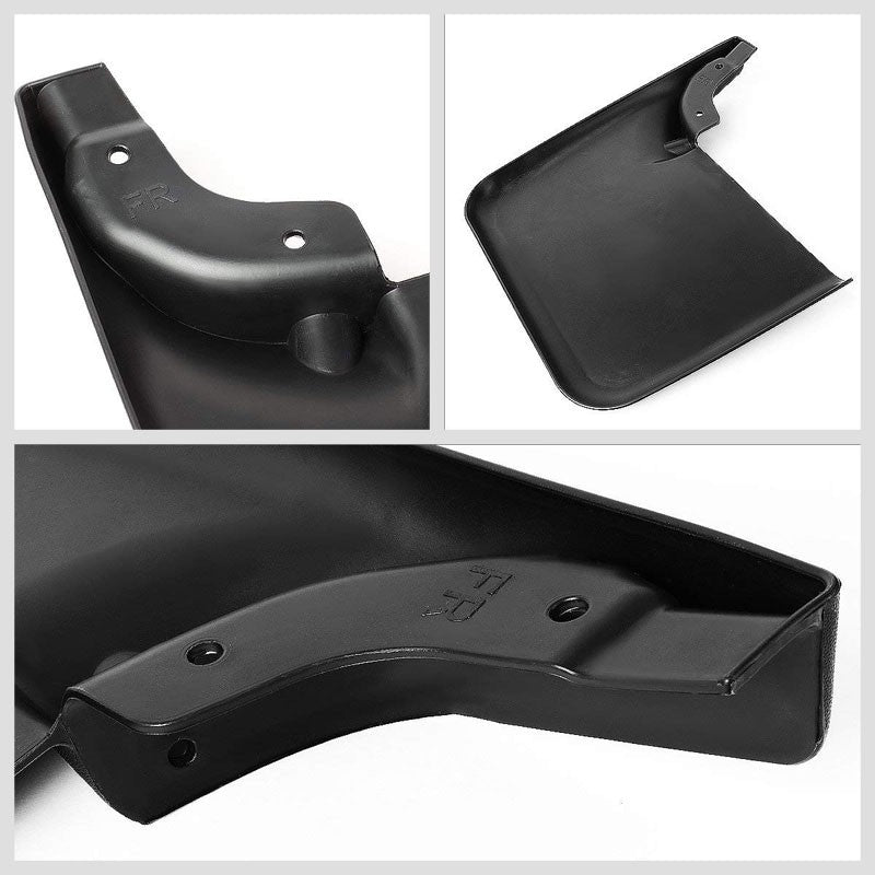 4PC Matte Black Molded 1/8" Mud Flaps Guard For 04-14 F-150 W/O OE Fender Flares
