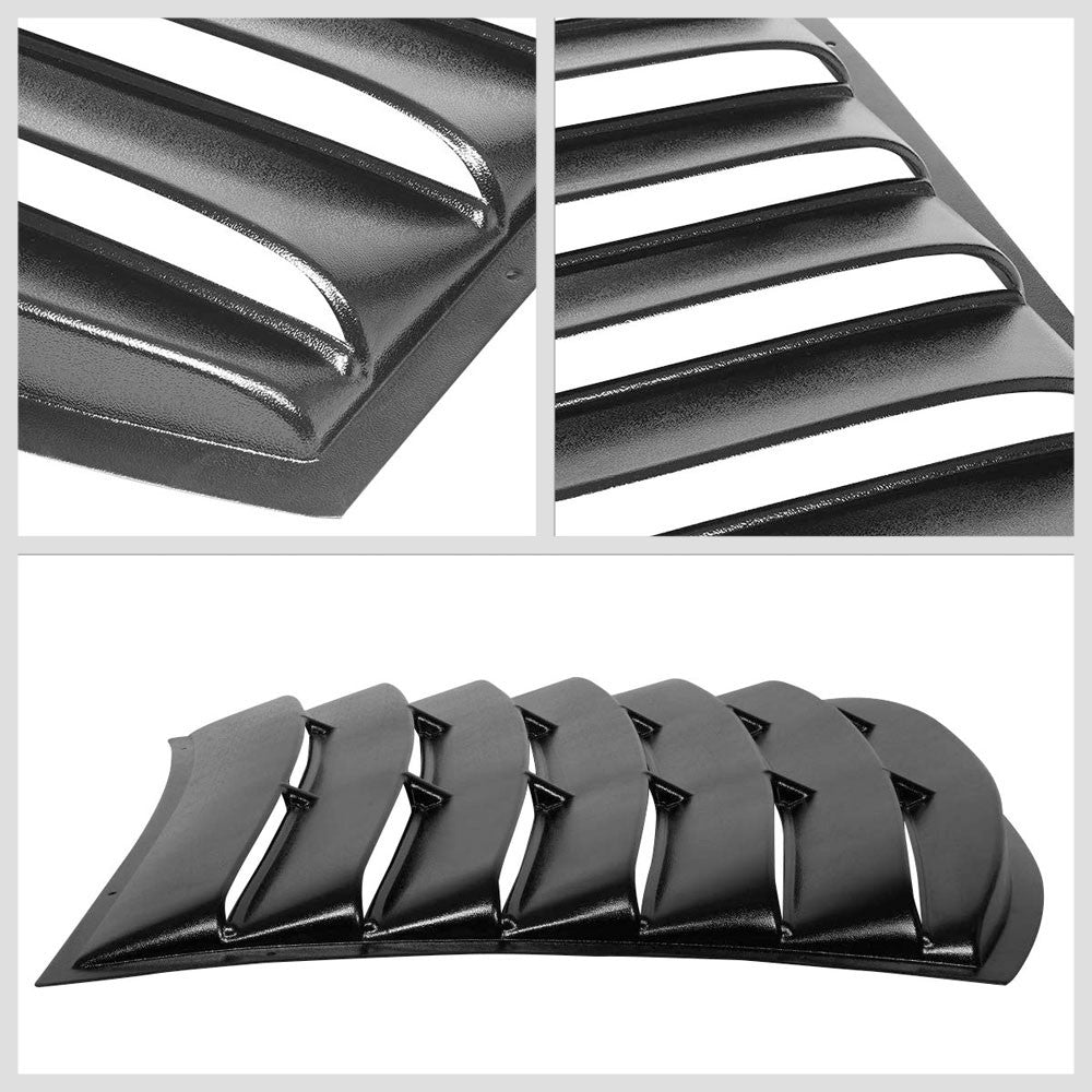 Matte Black Rear Window Windshield Sun Vent Louver Cover For 06-10 Charger