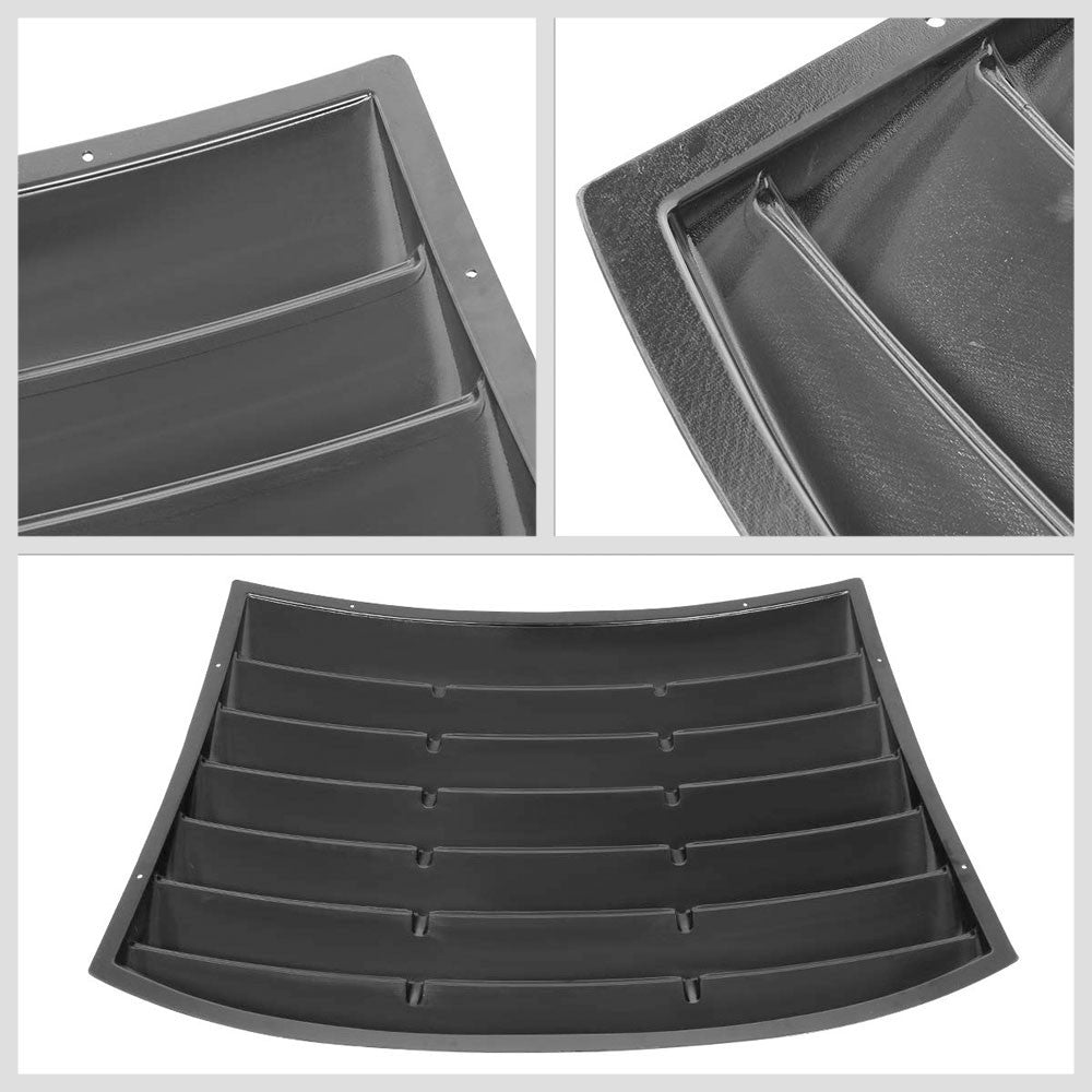 Matte Black Rear Window Windshield Sun Vent Louver Cover For 06-10 Charger