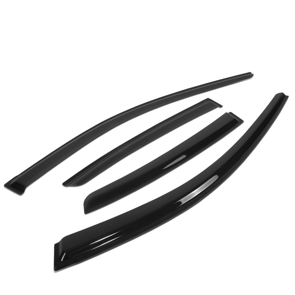 4X Smoke Sun/Wind/Rain Window Visors For 18-23 Crosstrek GT/17-23 Impreza HB GT