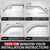 4X Smoke Sun/Wind/Rain Window Visors For 18-23 Crosstrek GT/17-23 Impreza HB GT