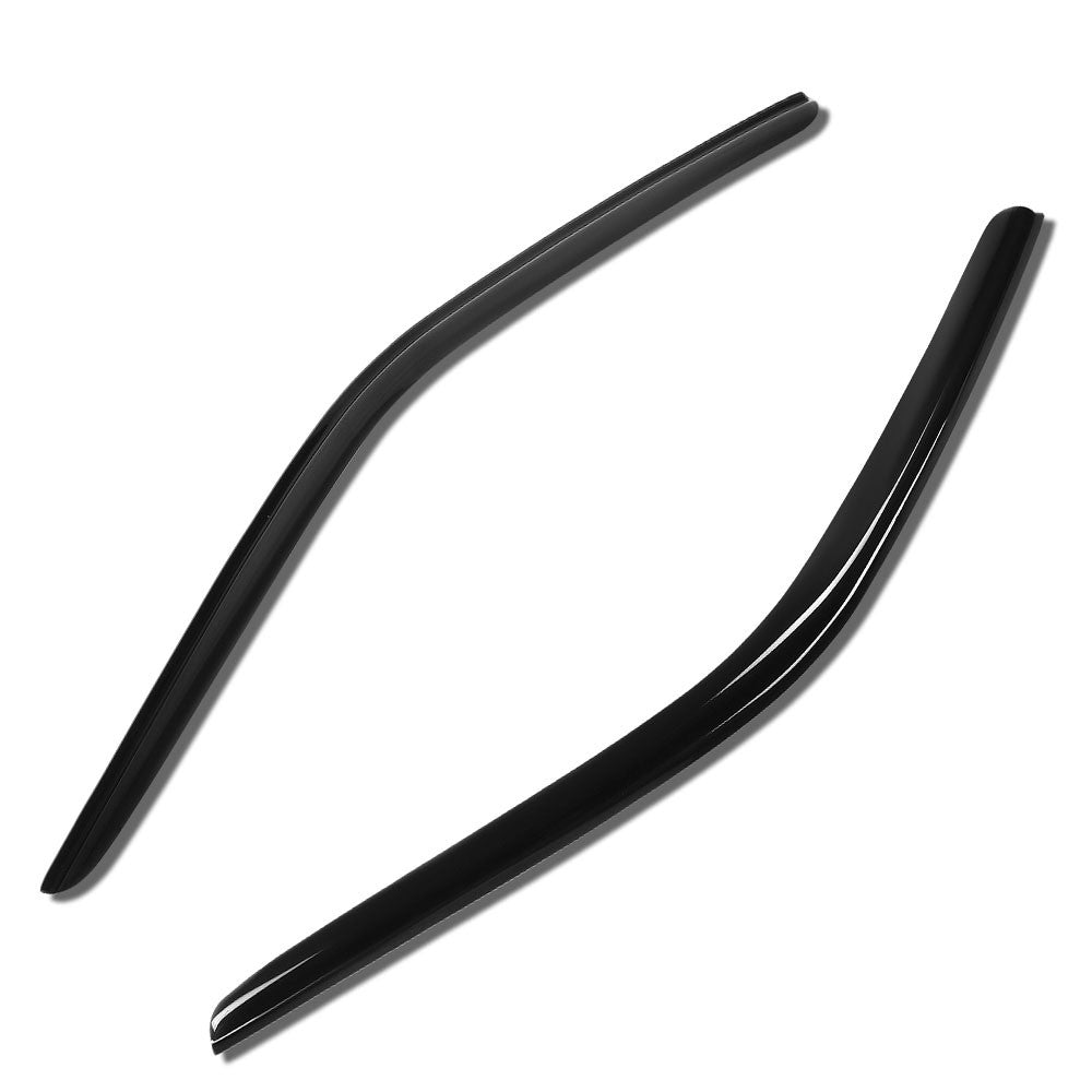 Smoke Dark-Tinted [Tape-On] Wind Deflector Window Visor For 08+ Dodge Challenger