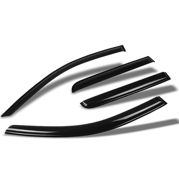 Smoke Tinted Window Wind/Rain Vent Deflectors Visors For 11-17 Outlander
